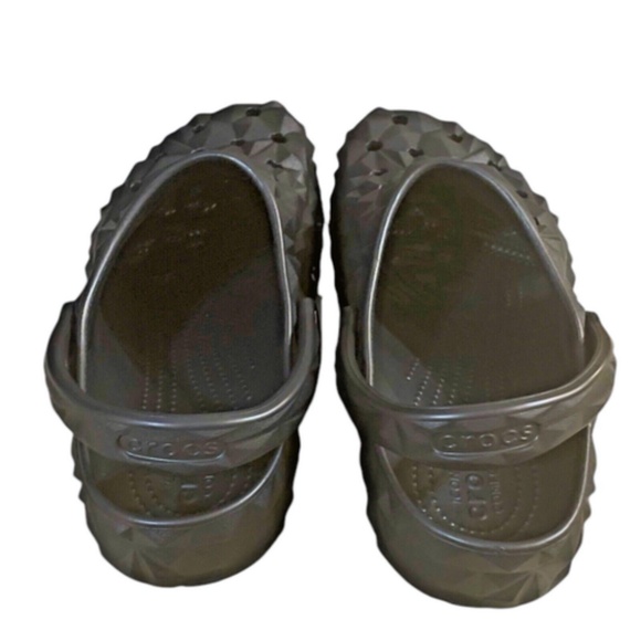 Crocs Mens Metallic Black Clogs Size 11 - Picture 5 of 9